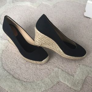 J Crew 3.5 inch espadrilles in black